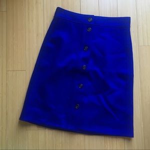 J Crew wool skirt with buttons